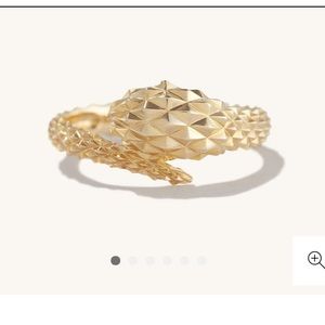 Mejuri Snake Ring 14k Yellow Gold size 6 New
